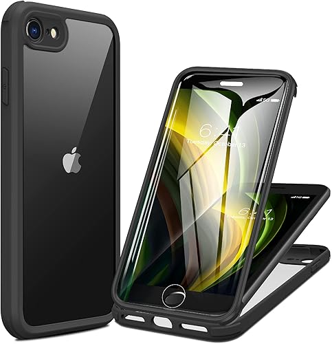 Miracase Funda para iPhone SE 2020iPhone 8 con protector de pantalla de vidrio integrado, carcasa protectora transparente resistente de cuerpo disponible en Yaxa Guatemala