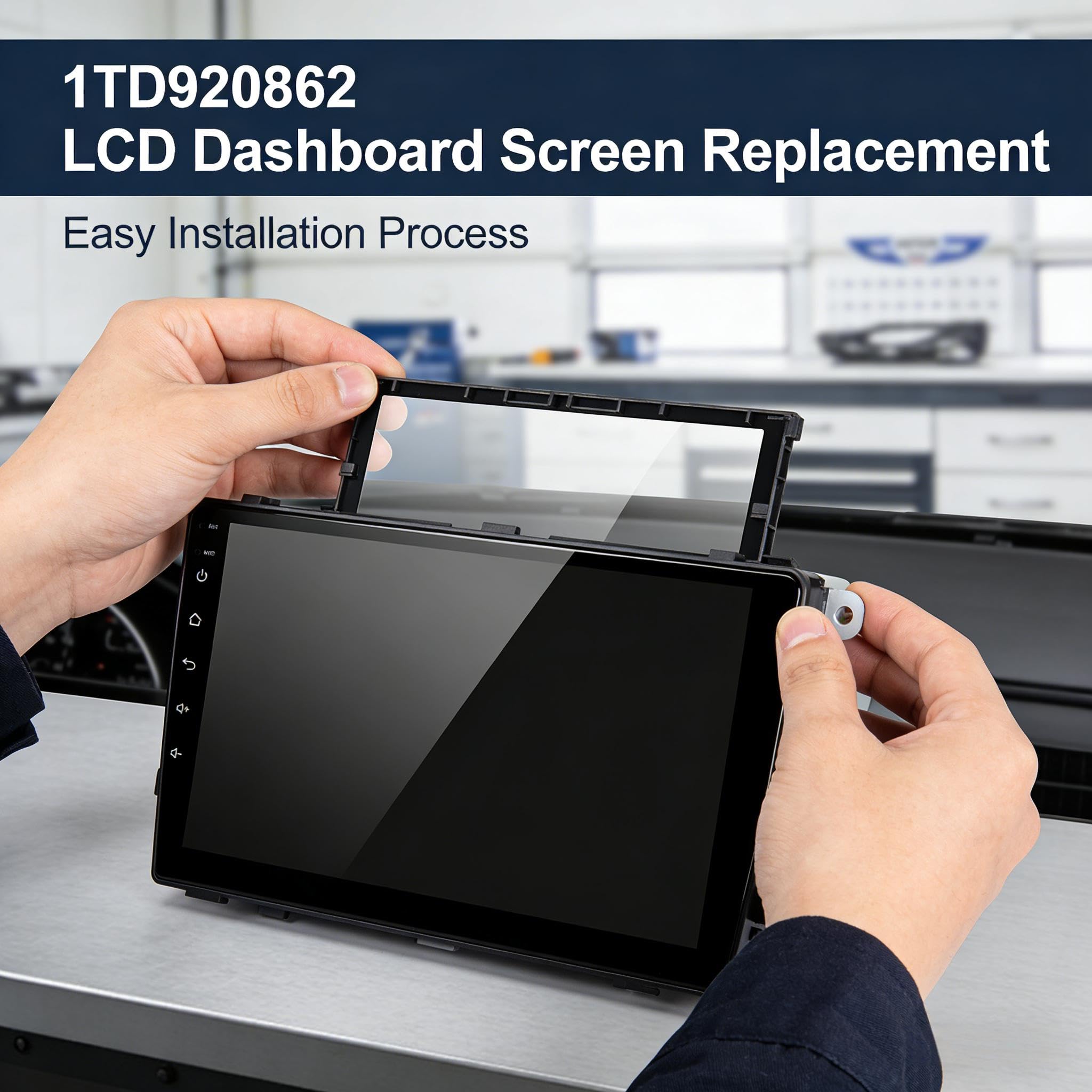 Pantalla LCD para salpicadero 1TD920862 1K0920861M para Golf V 2003-2011 Pieza de repuesto para salpicadero