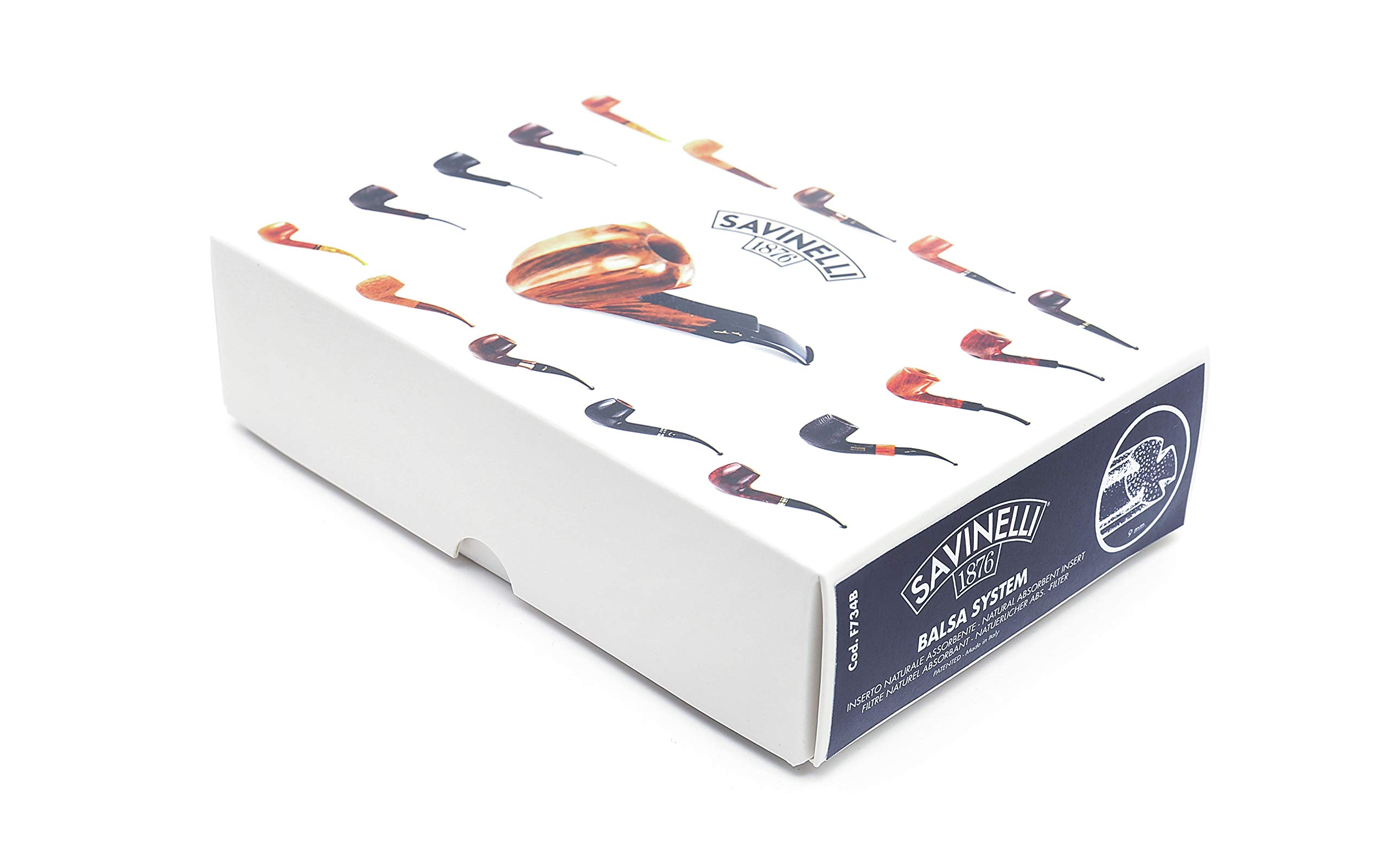 1 Box mit Savinelli 9mm Balsaholzfilter - insgesamt 200 Filter