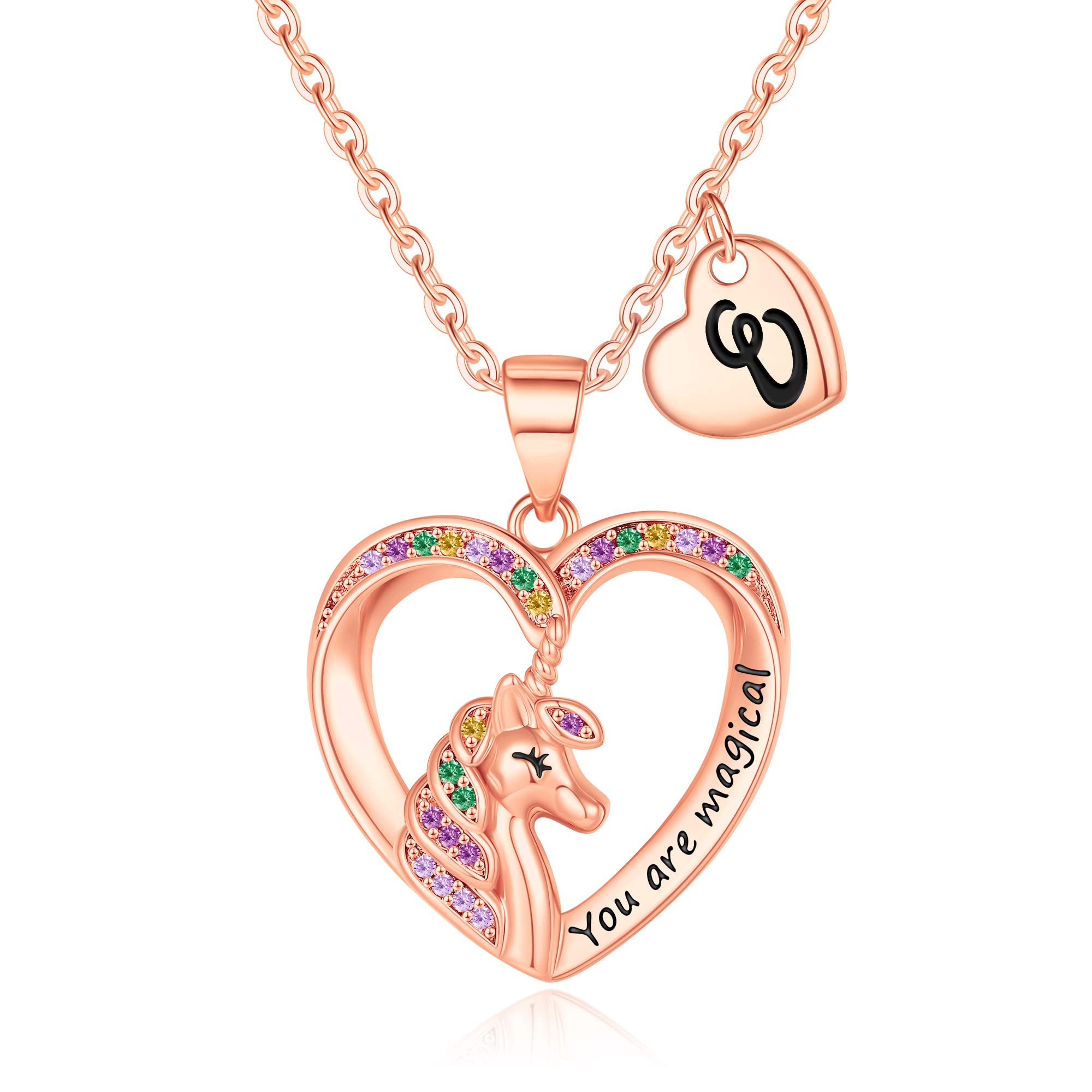 Unicorn Necklace for Little Girls Kids - Birthday Gifts for Girls Kids
