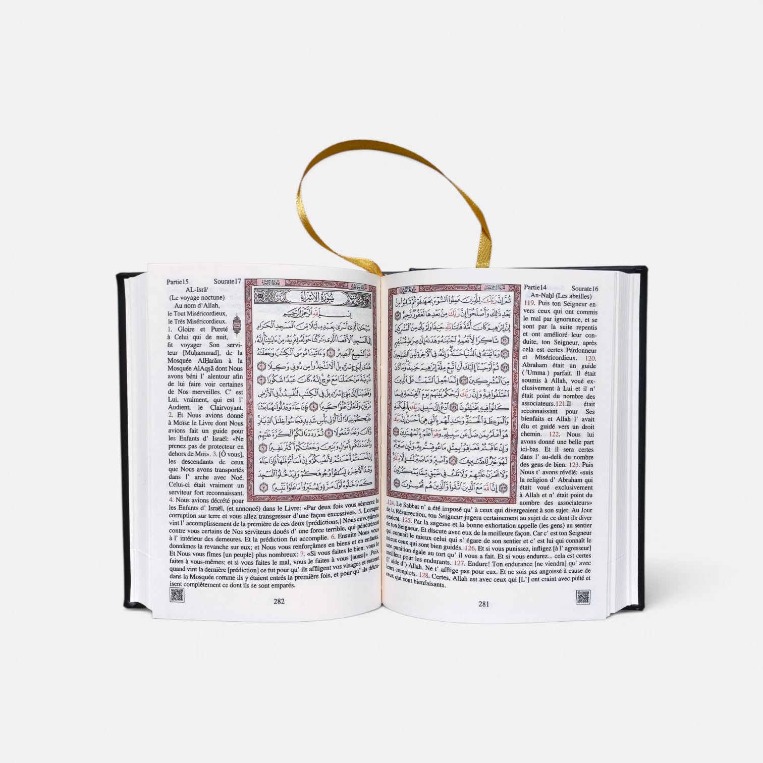 Coran Arabe-Français - avec QR Code Audio - Traduction et Sens des Versets - Idéal pour la Lecture Quotidienne et Le Ramadan (Noir)