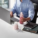 Hamilton Beach Blend Now Portable Cordless Blender for Shakes & Smoothies, USB Rechargeable, 16 oz Travel Jar with Leakproof Lid, 6 Stainless Steel Blades, Rose, 51181J