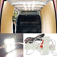 Vista 1 de Kit de luz LED interior Ampper, para furgoneta, Blanco