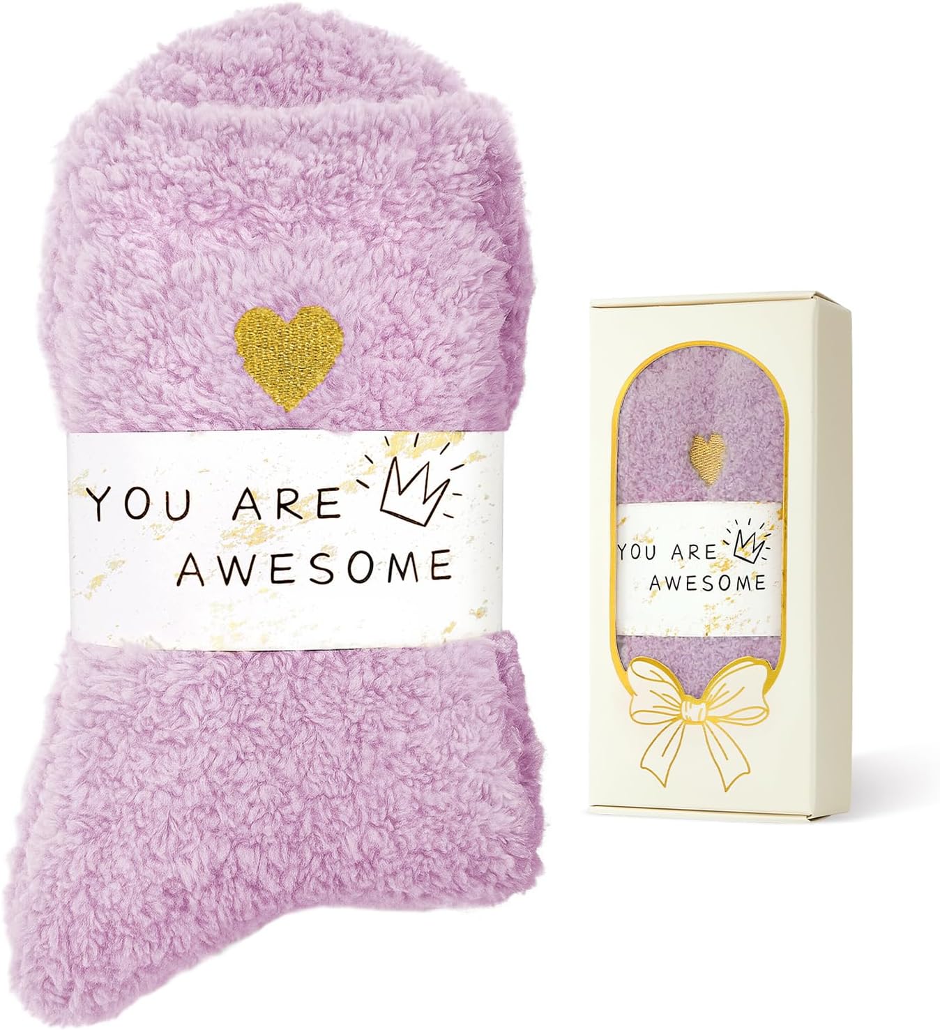 American Trends Coral Fleece Cloud Fuzzy Socks Ultra-Soft Warm Sleep Socks Cozy Unisex Self-Care Gifts Boo Basket Stuffers