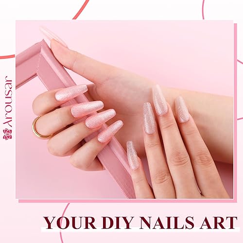 Miniatura 9 de Kit de gel de uñas de polietileno, gel de extensión de uñas de 8 colores, gel de uñas con purpurina gris, rojo y negro con 2 esmaltes de gel, capa