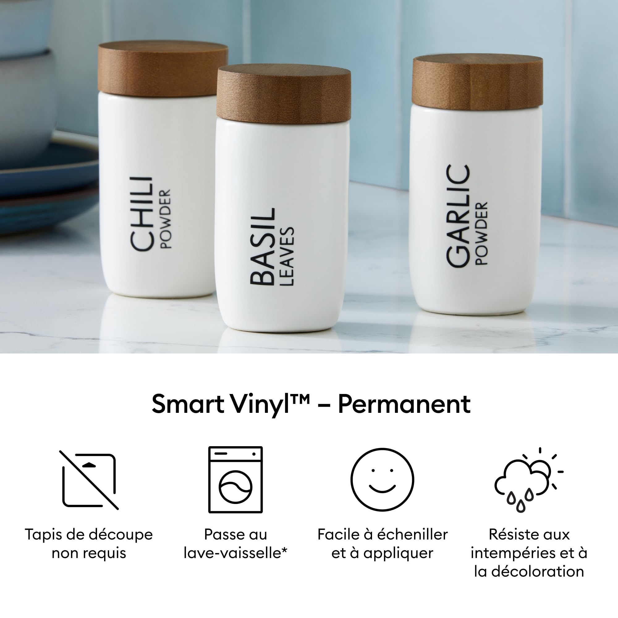 Vinyle Permanent Intelligent Cricut 33x640 cm 1 feuille (Noir)