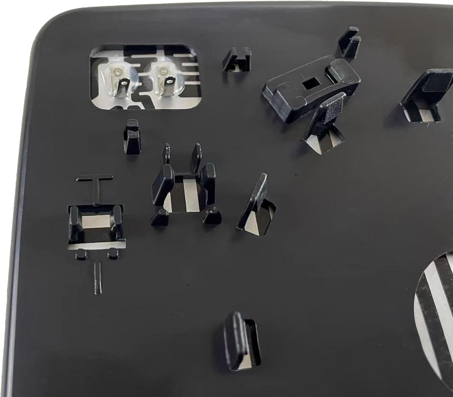 Driver Side Heated Upper Mirror Glass Compatible with 2015-2022 Ford F150 F250 F350 F450 F550 Super Duty Truck Left Side Towing Mirrors Glass FL3Z17K707T with Rear Holder