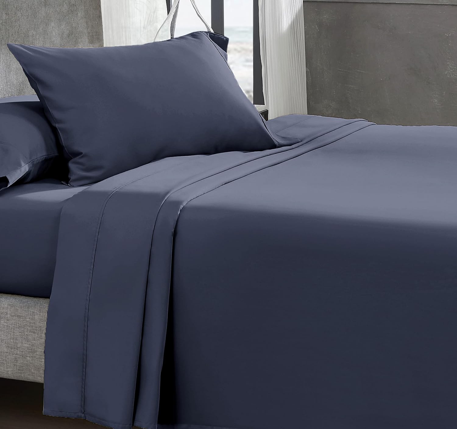 TwinXL Sheets for College Dorm 400 Thread Count 100 Natural Combed