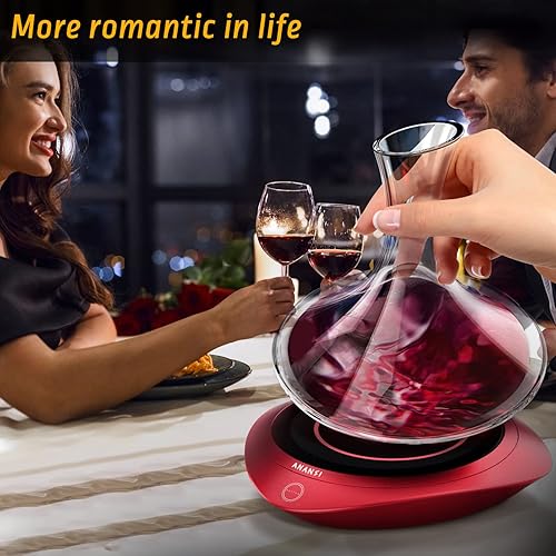 Miniatura 6 de Coctelera eléctrica de vino aireador automático giratorio de vino tinto con recargable por USB accesorios inteligentes de vino regalos de Navidad