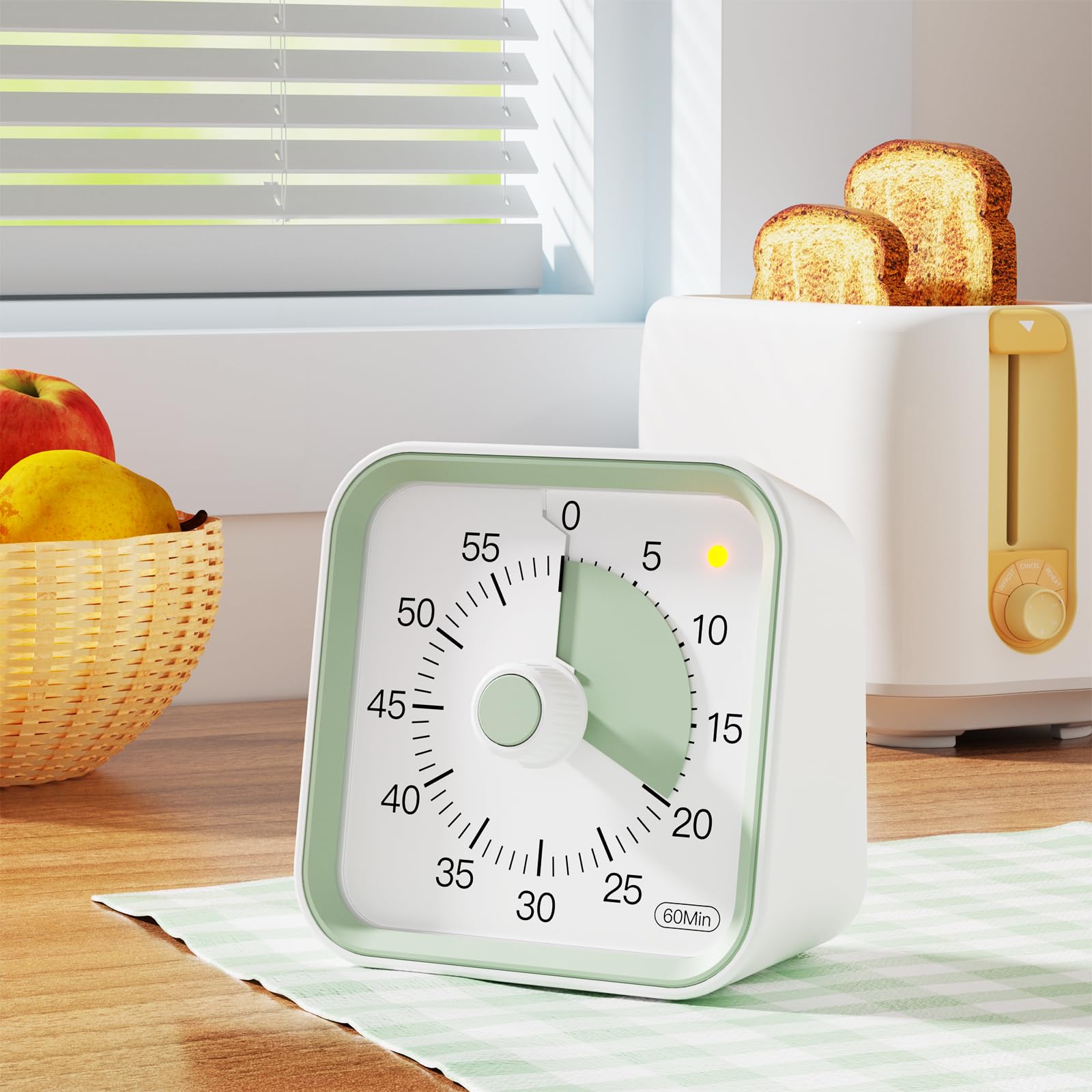 Visuele timer voor kinderen en volwassenen, 60 minuten, tijdtimer, productiviteitstimer, keuken- en kantortimer, eierwekker, magnetisch Visuele timer voor kinderen en volwassenen, 60 minuten, tijdtimer, productiviteitstimer, keuken- en kantortimer, eierwekker, magnetisch