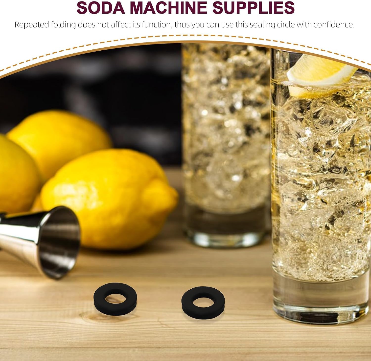 Soda Maker Seal Gasket Ring 5 Pack Rubber for Co2 Head