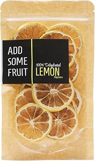Add Some Fruit - All Natural Dehydrated Lemon Slices - 20g Pouch – Dried Citrus Cocktail Garnish – No Added Sugar – For Drinks, Baking, Grazing Boards & Styling