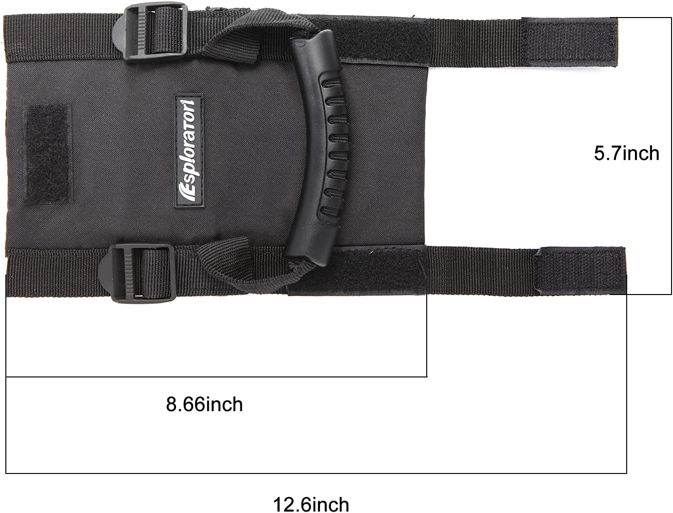 UTV Roll Bar Grab Handle Grips&UTV Rear View Mirror, SXS Center Rearview Mirror with 1.5"-2" Roll bar Compatible with Polaris RZR, Pioneer, Talon, Can Am Maverick X3, Kawasaki Teryx Mule