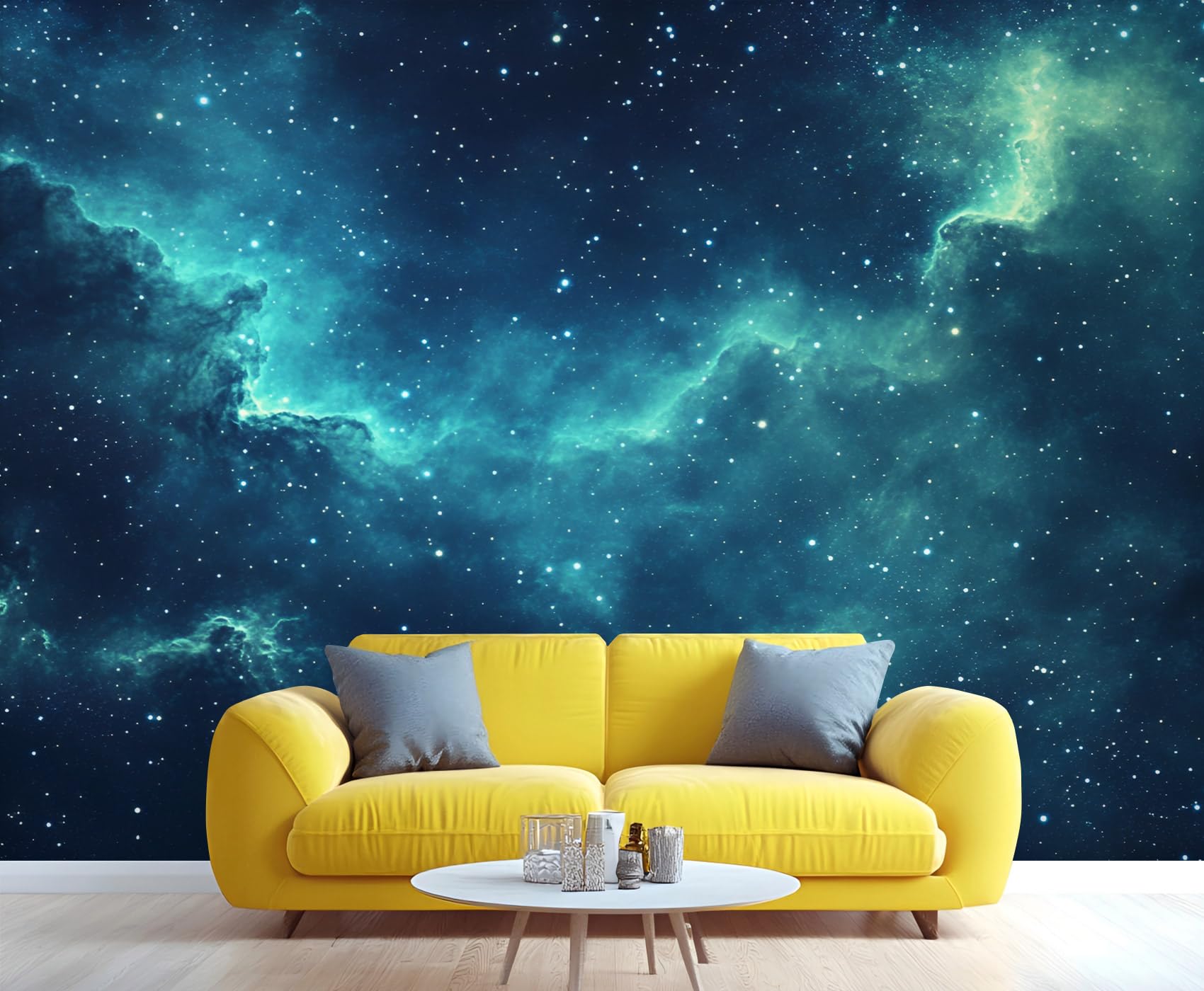 Milky Way Wandbild Kosmischer Nebel Tapete Weltraum Wandbild Riesiges Home Wohnzimmer Esszimmer Wanddekoration Poster (nicht selbstklebend)