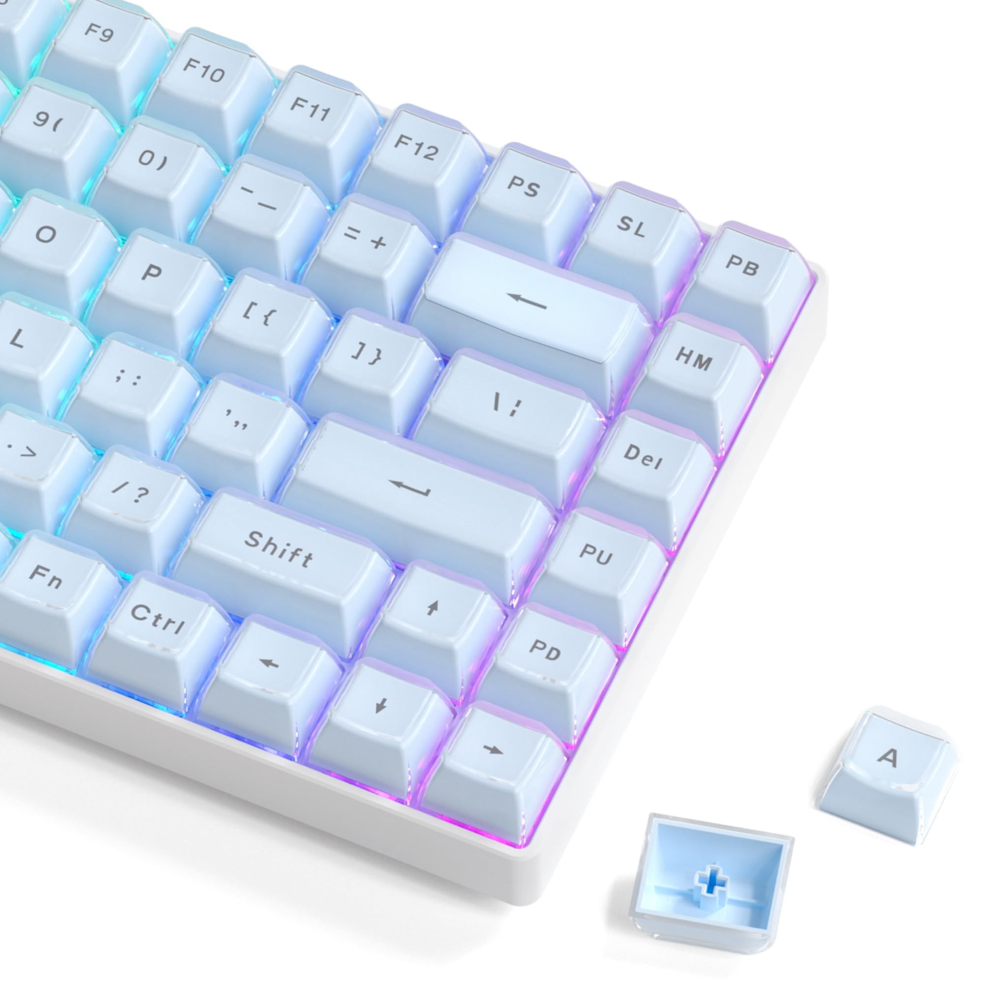 MMMM PLAVE KEYCAP Yejun イェジュン キーカップ Amazon.com: Womier Blue Jelly Keycaps, Shine Through Keycaps for