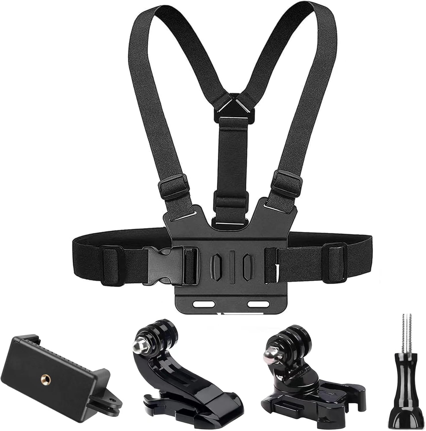 Niewalda Camera Chest Mount Strap Harness for GoPro AKASO DJI Osmo, Adjustable Cell