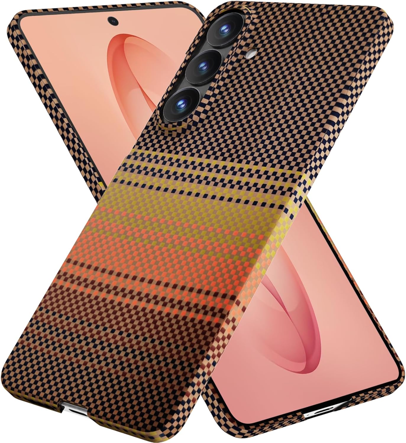 for Samsung Galaxy S26 Ultra Case, Compatible with MagSafe, Slim Thin with Caseless Touch Feeling, 1500D Aramid Fiber Woven, Military Grade Protective Cover, Gold