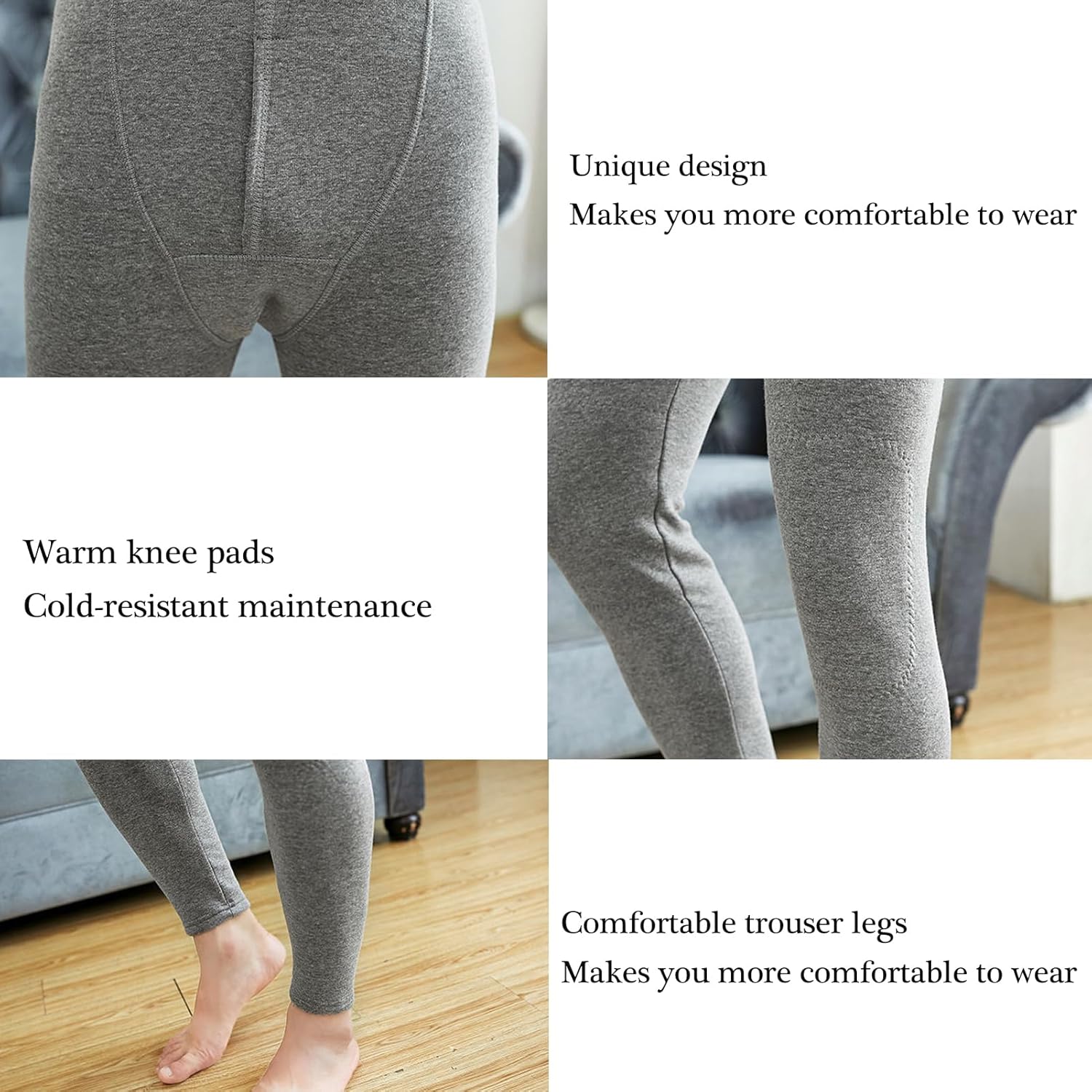 Long Johns Thermal Underwear for Men Soft Fleece Lined Base Layer Cold Weather Top Bottom Set