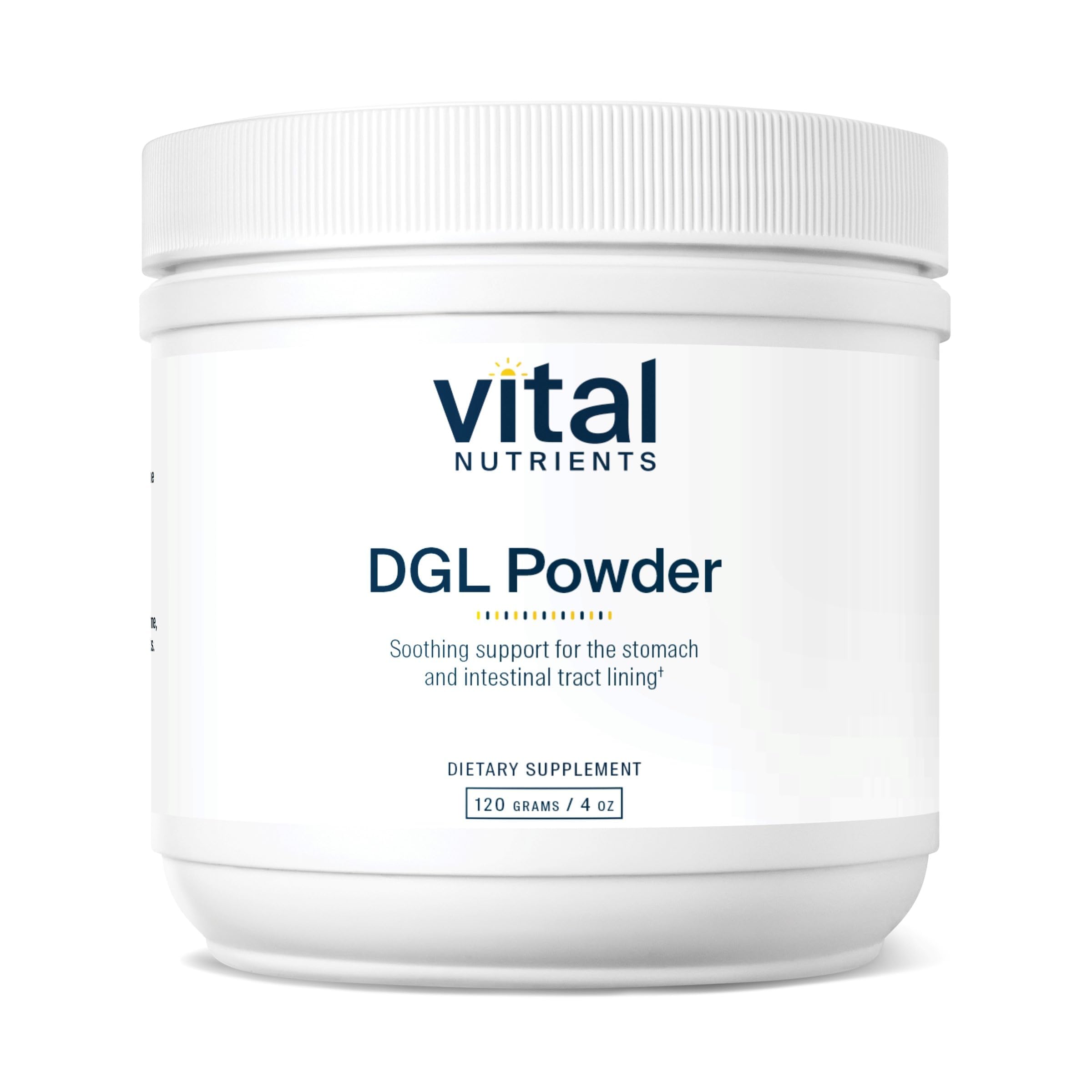 Vital Nutrients DGL Powder | Vegan DGL Licorice Root Extract to Support Healthy Stomach Lining and Digestive Tract* | Gluten, Dairy, Soy Free | Non-GMO | 120g