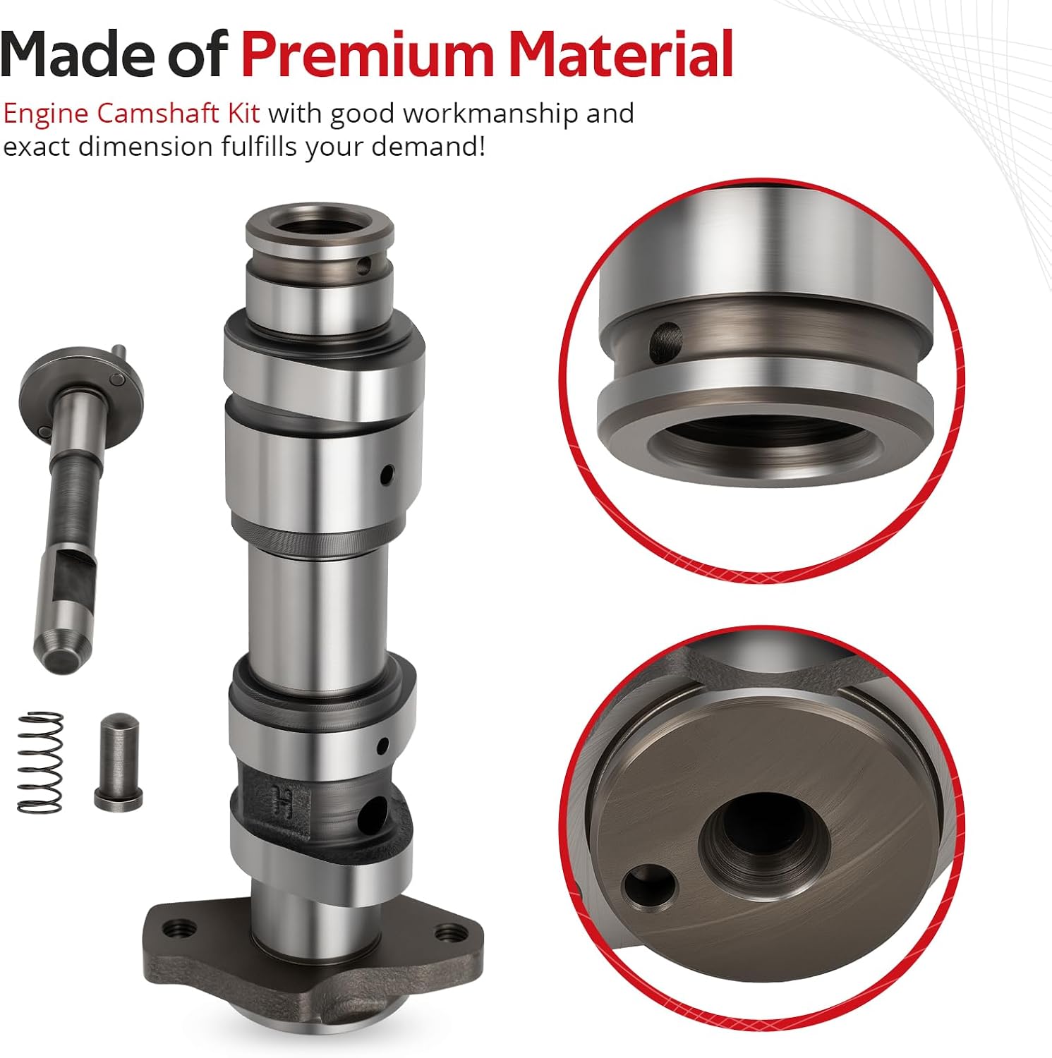 JAVIK Engine Camshaft Kit For Yamaha Rap-tor Grizzly Rhi-no 660 YFM660F YFM660R YXR660F 2001-2008 O.E.M# 5KM-12170-00-00