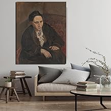 Pablo Picasso Portrait Of Gertrude Stein Canvas Painting Prints Living Room Home Decor Modern Wall Art Oil Painting Posters 40x60cm Frameless