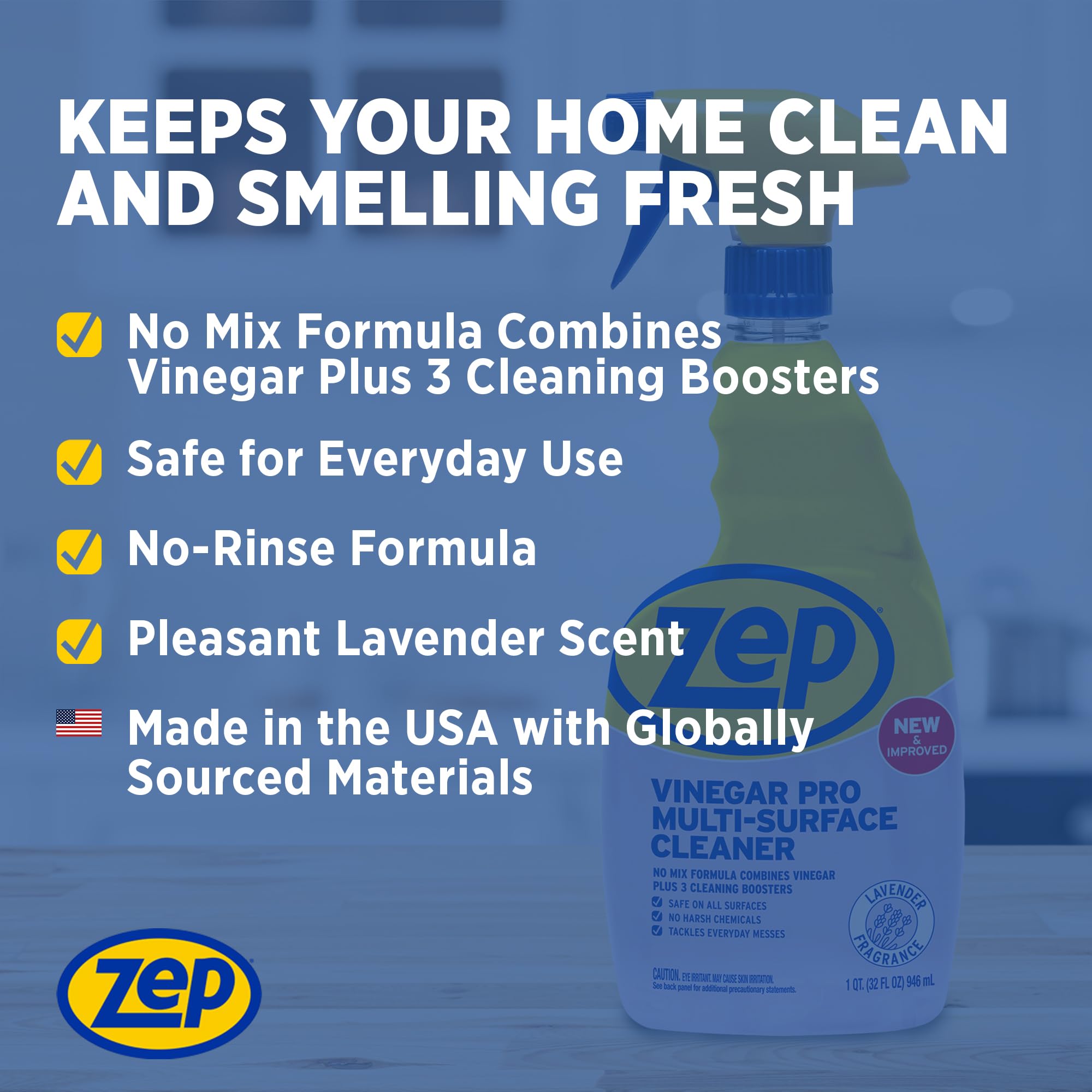 Amazon.com: Zep All-Purpose Cleaner with Vinegar Added - 32 Ounces