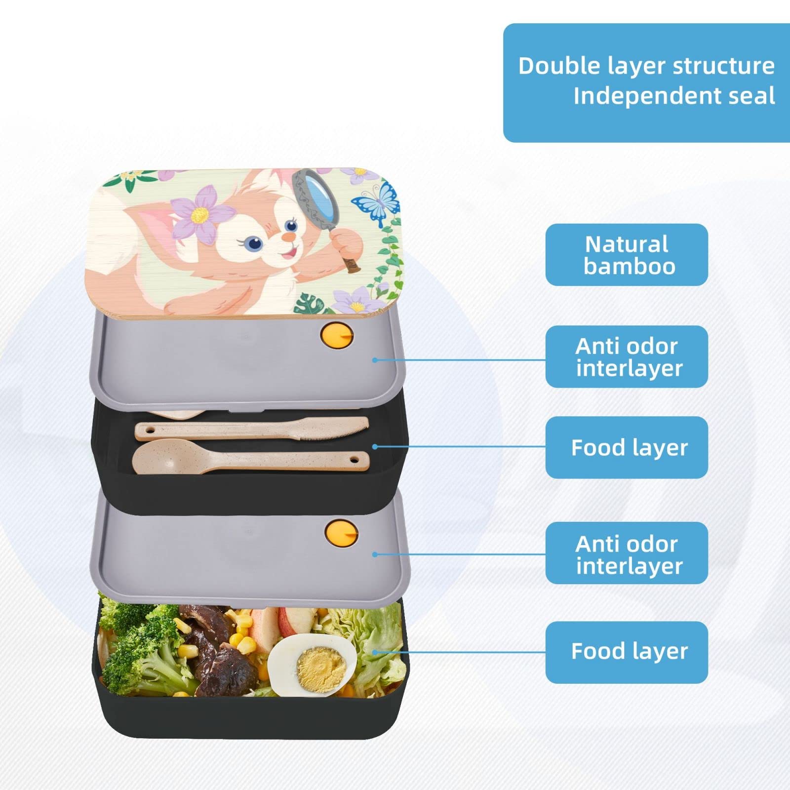 Amazon | ダッフィフレンズ リーナベル 弁当箱 ランチボックス 二段