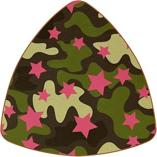 Posavasos de 6 piezas para mesa, diseño triangular, para decoración del hogar, color verde