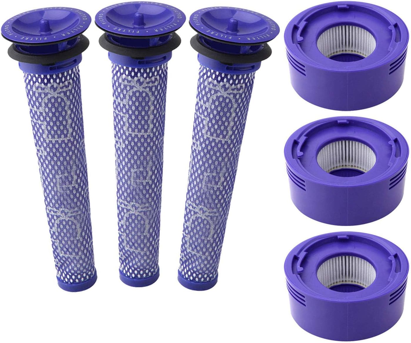 Hechuang Filters kit for Dyson V7, V8 Animal And Absolute Vacuum, Replacement Parts (DY-96566101) and Post- Filter (DY-96747801)…