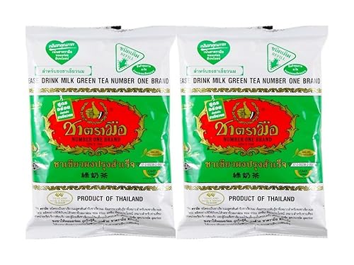 Beba té verde con leche (recarga) marca número uno de Tailandia (7.05 oz/paquete) x 2 paquetes