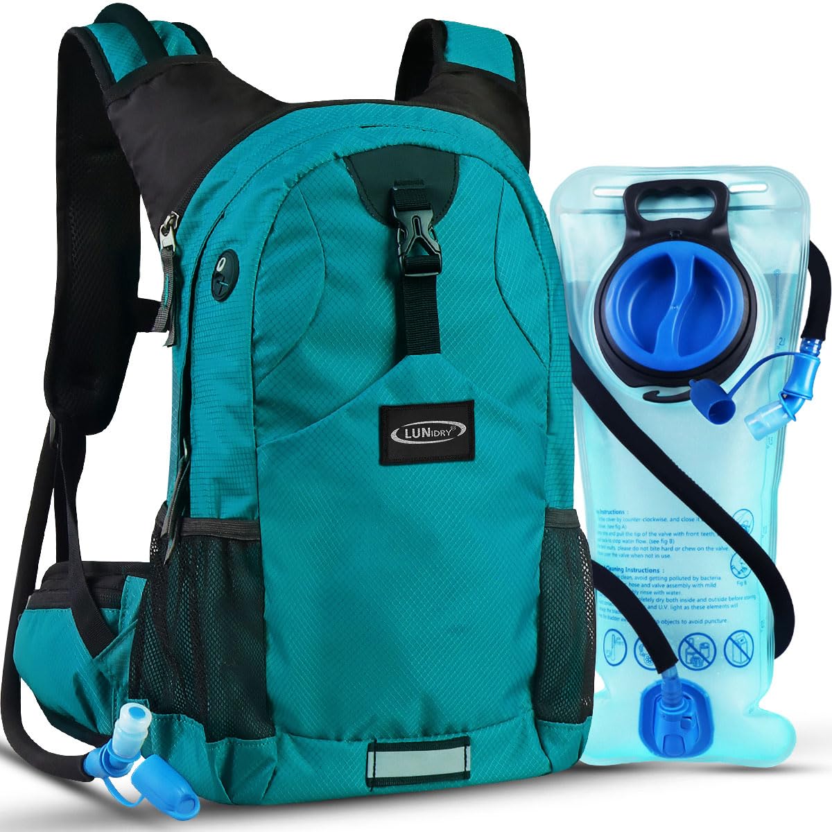 Hydration Pack Thermal Insulated Hydration Backpack with 2L BPA Free Leak-Proof Water Bladder, Daypack Perfect for Running, Cycling, Hiking, Climbing-Keep Liquids Cool Up to 4 Hours