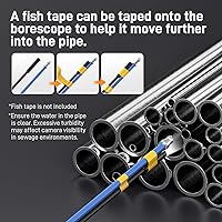 Vista 2 de Teslong Cámara de boroscopio USB-C de 50 pies con luz, solo compatible con teléfonos Android iPhone 15/16/17, endoscopio flexible impermeable de 50