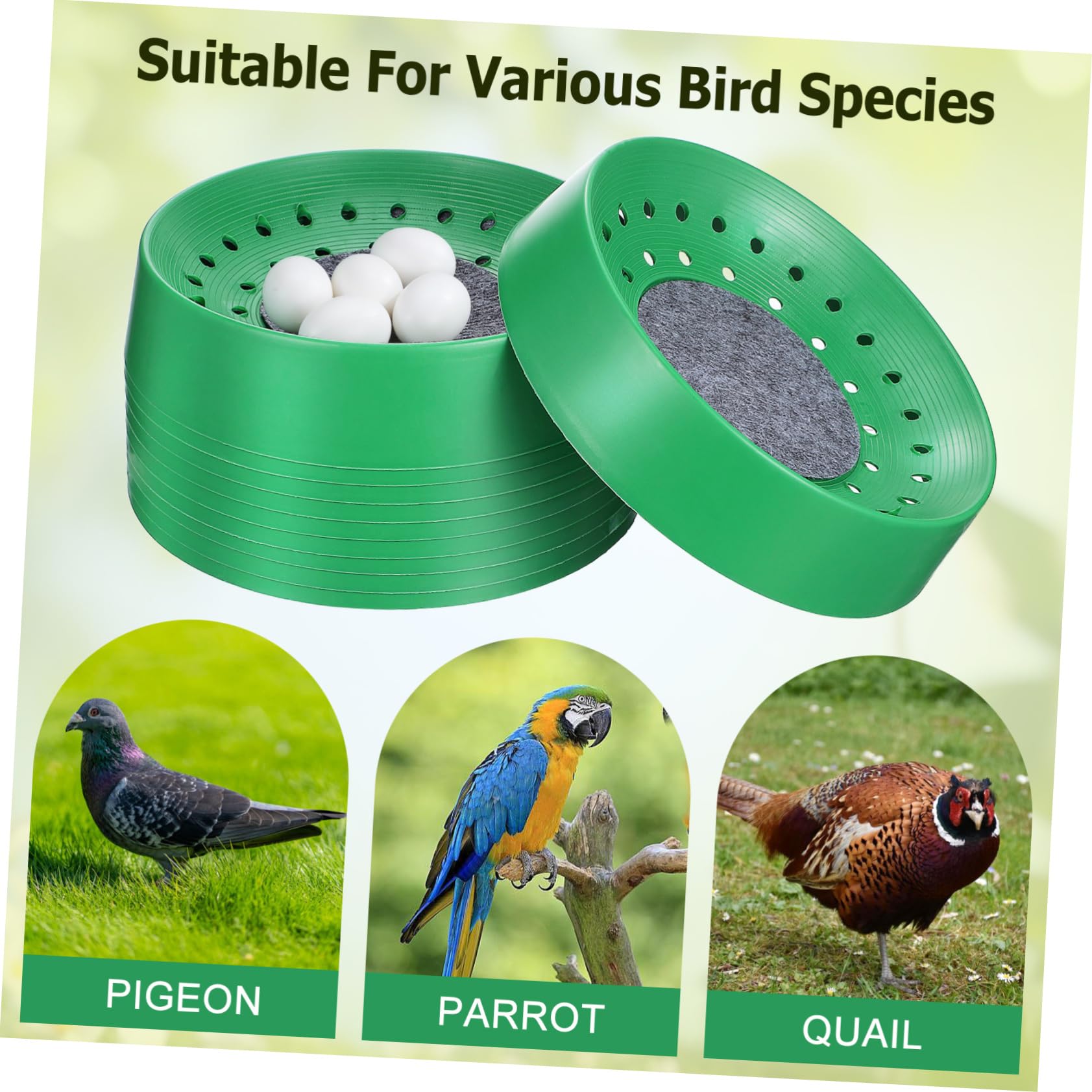 FRCOLOR 10 Piezas Virutas De Pino Birdemia Nido De Gorrión Cajas De Cría De Palomas Cajas Nido De Pollo Caja Nido para Incubar Nido De Pájaro Loro Dónde Cola Larga Gallinero