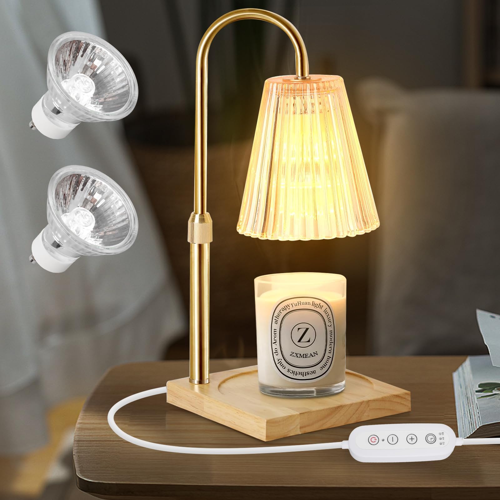 Candle Warmer Lamp with Timer & Dimmer, Lampe Chauffe Bougie