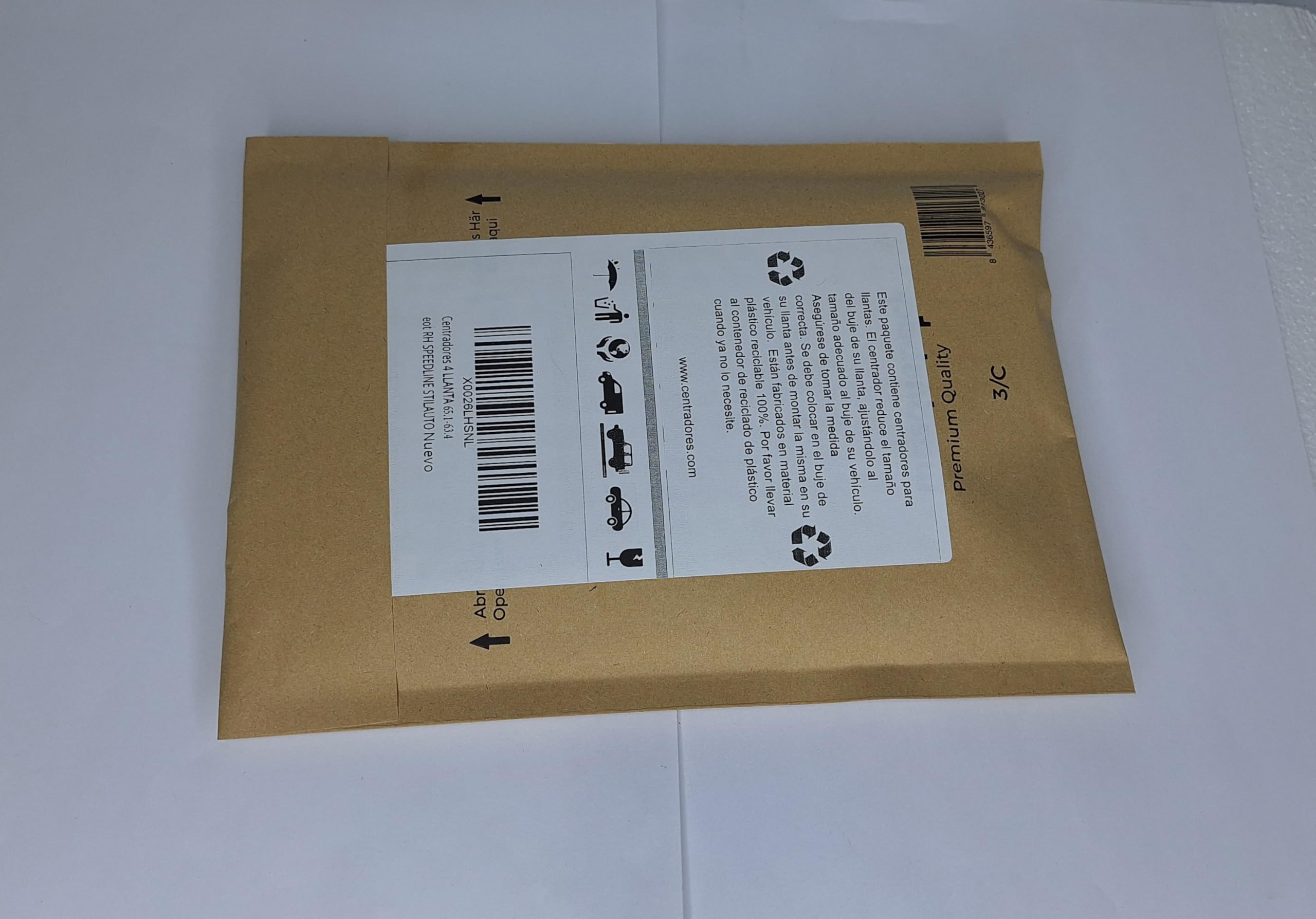 Centradores 4 LLANTA 58.1-56.1 Aros para Llantas Originales Alfa Romeo FIAT Lancia