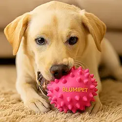 Brinquedo Blumi Pet Bola Cravo/Espinho com Som – PVC Resistente para Cachorros e Gatos | Mordedor Interativo para Cães Pequenos e Médios