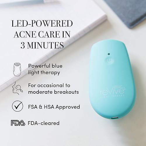 Miniatura 15 de reVive Light Therapy Tratamiento clínico del acné para la cara, dispositivo de la terapia de la luz azul