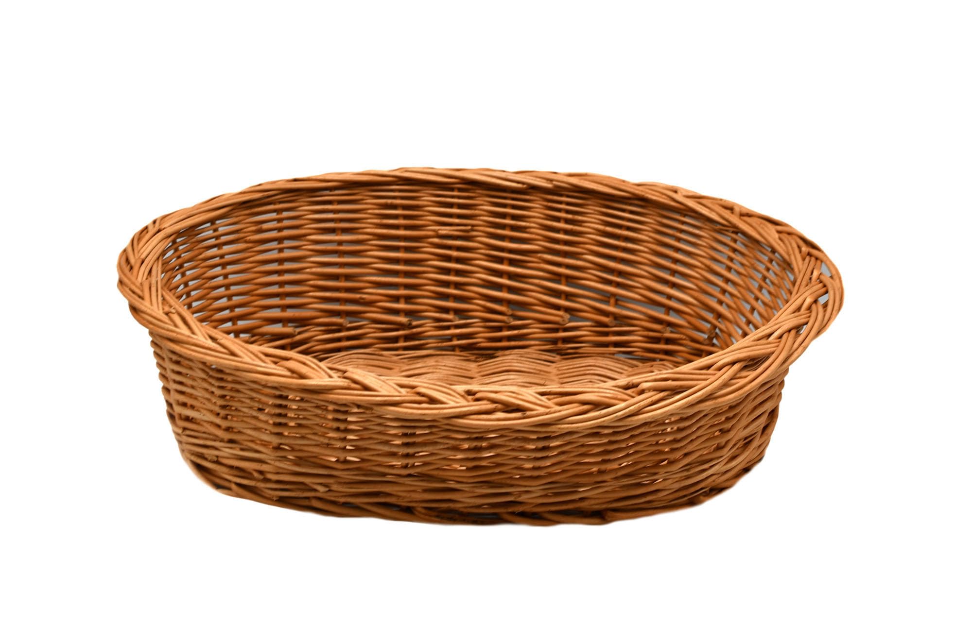 Katzenliege, Korb, Hundeliege, Katzenbett, Hundebett Haustier Sofa Liege Bett aus Weide K5-101 (BTH 63cm/46cm/19cm)