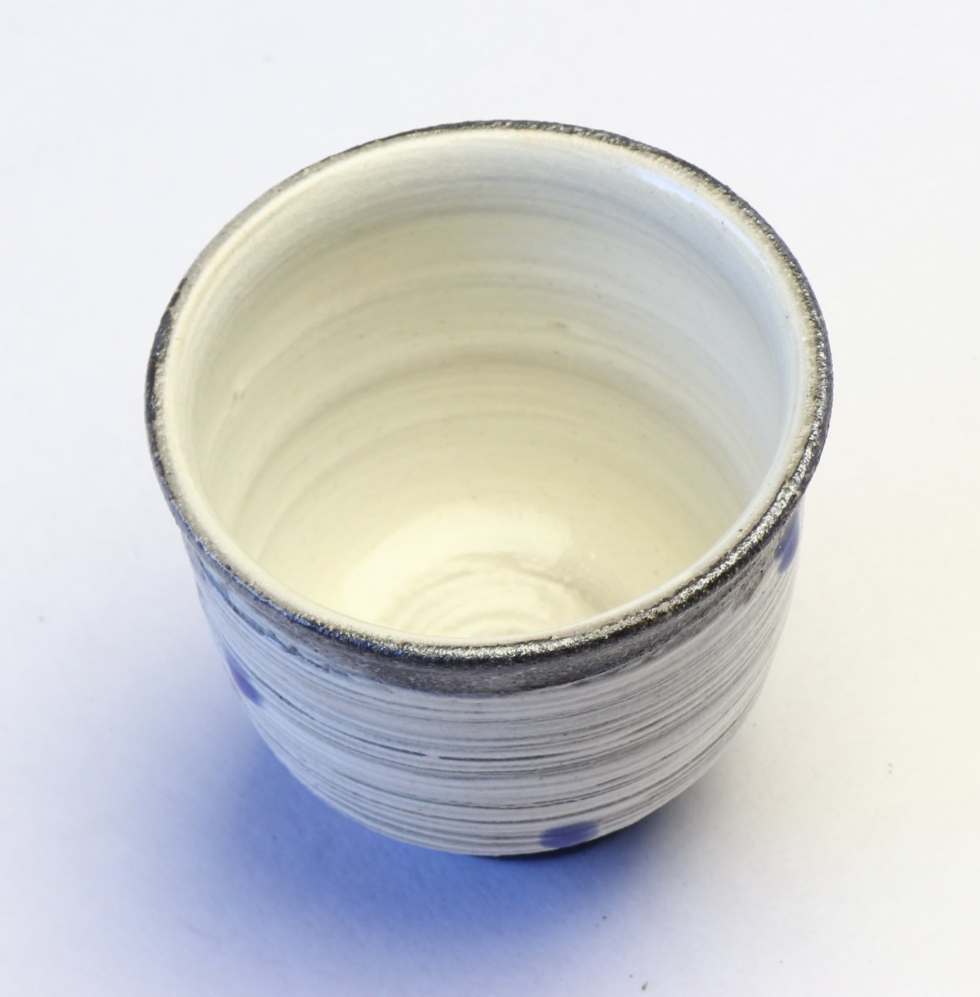 Amazon.com: 陶里 Pottery W913-13 Shigaraki Ware Amanokawa (blue