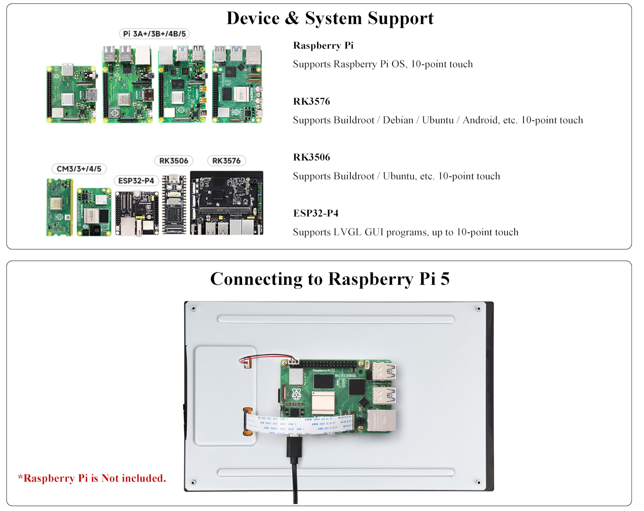 10.1’’ DSI LCD,10-Point Capacitive Touch Screen,800x1280 IPS Display Panel
