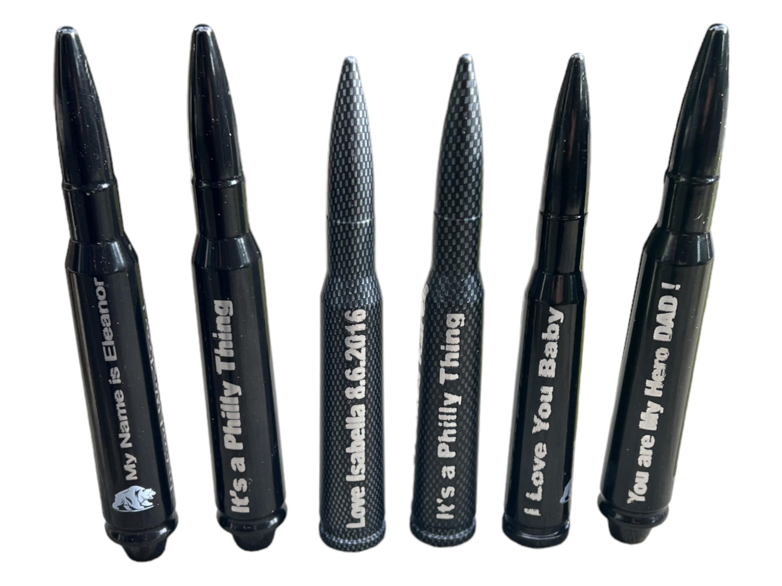 Personalized Bullet Antenna Accessories 50 Cal Caliber for Chevy & GMC Silverado Sierra Denali 1500 2500 3500 (New! Fits Chevy & GMC All Truck Model Years) 6061 Solid Billet Construction Aluminum