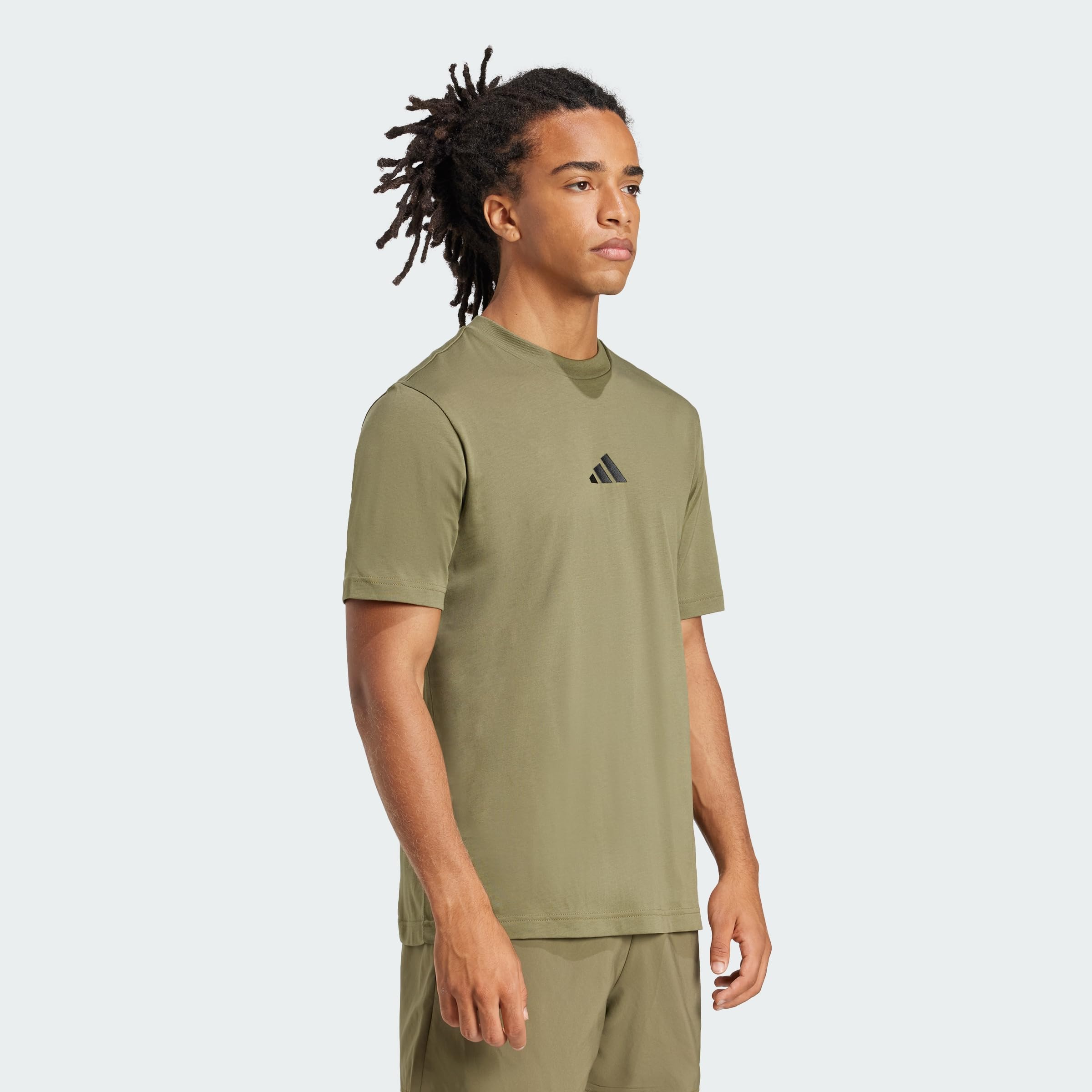 Adidas Homme Essentials Small Logo Single Jersey Tee