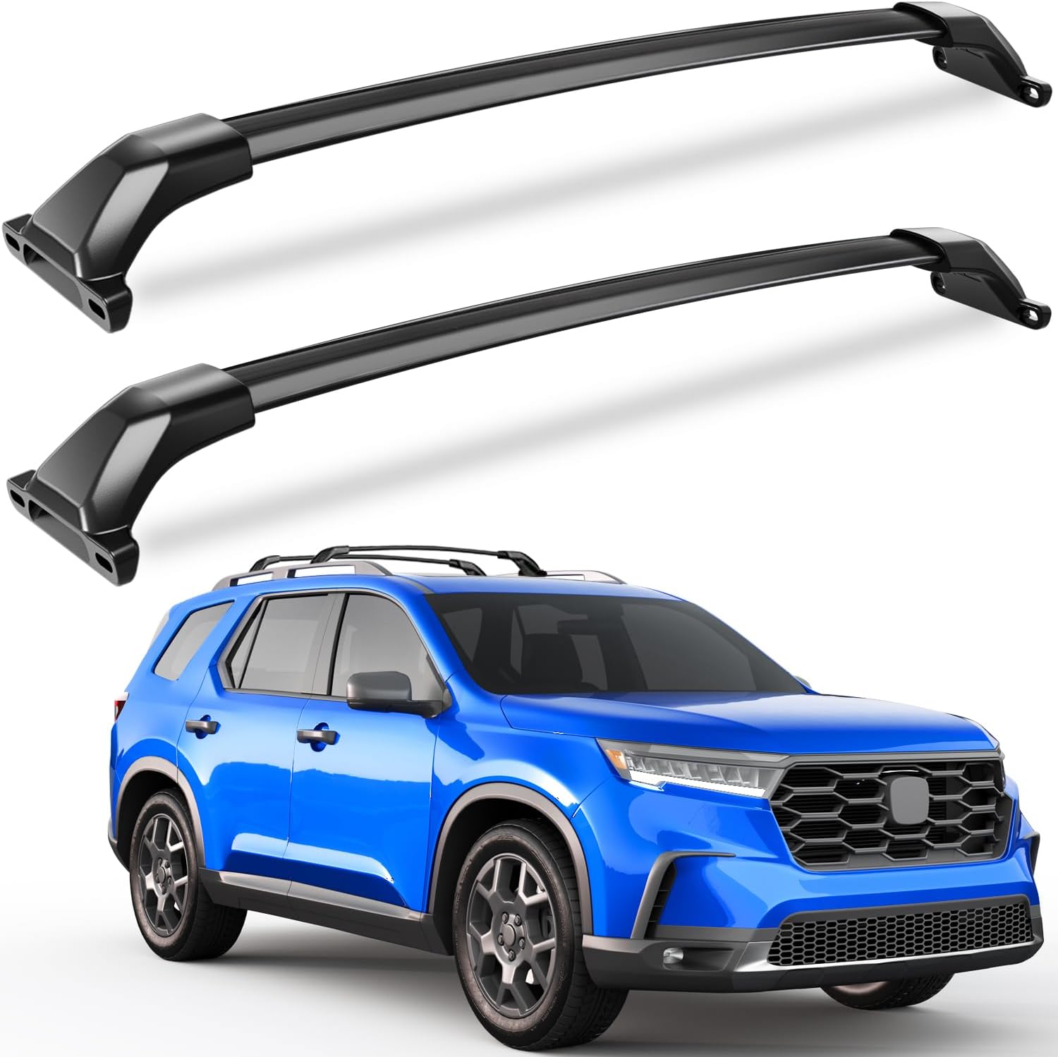 KINGGERI 300lbs Roof Rack Crossbars for Honda Pilot 2023-2026 Sport TrailSport Touring Elite - Anti-Theft Aluminum Cargo Carrier