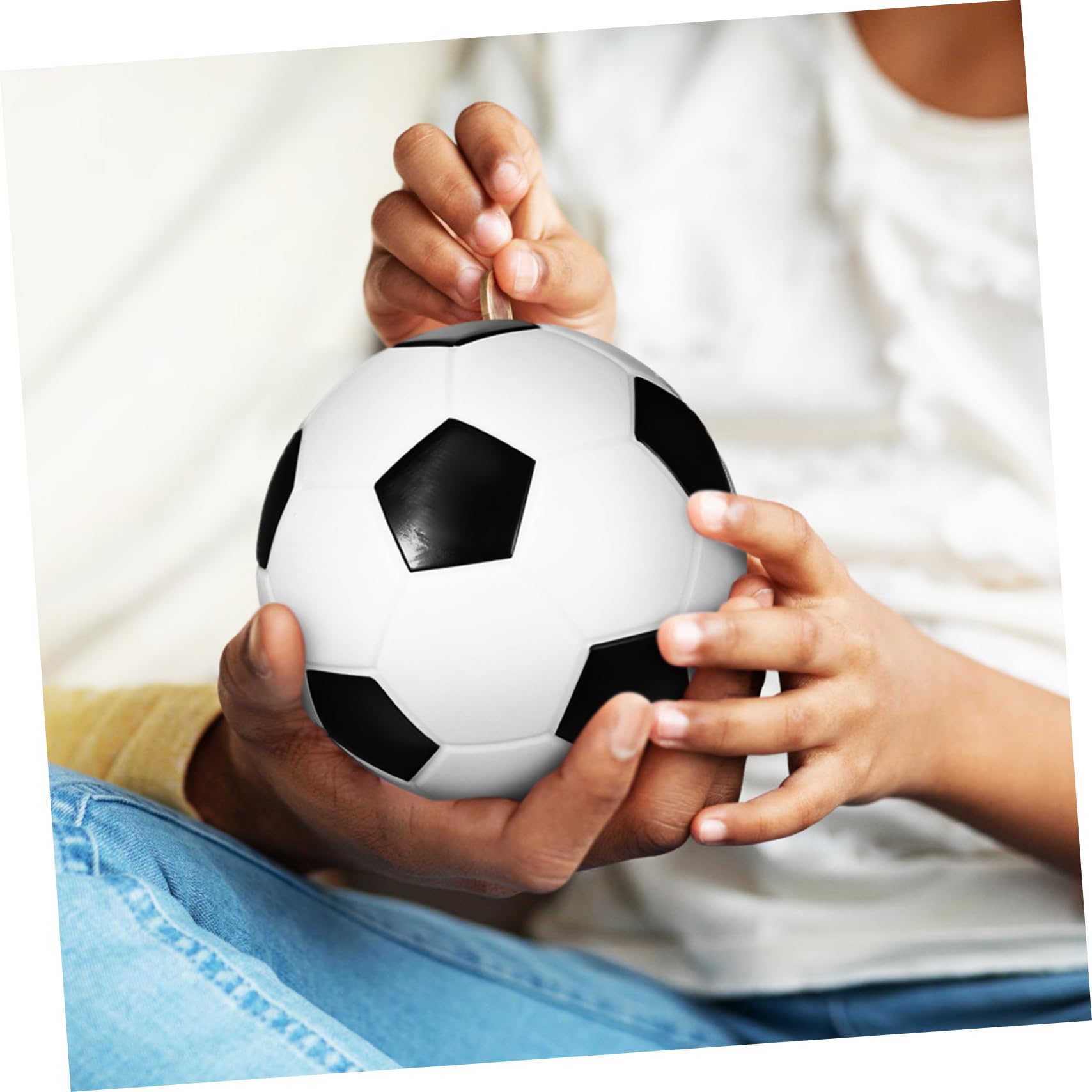 Salvadanaio a Forma di Pallone da Basket e Calcio per Bambini e Ragazzi 8-12 Anni, Set da 2 Pezzi Portatile per Risparmio di Denaro, Regalo Sportivo per Compleanni e Arredamento