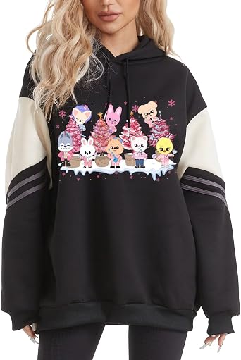 SKZ Hoodie Sweater Felix Hyunjin I.N Jisung Bangchan Changbin Lee Know Seungmin Pullover Sweatshirt for Women