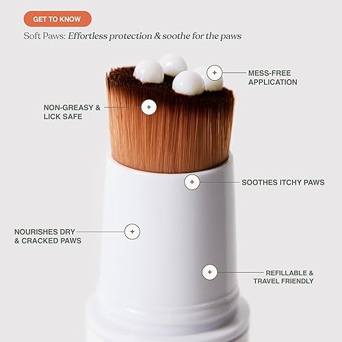 Miniatura 2 de Dandylion Soft Paws Loción con cepillo  Bálsamo para patas de perro y mantequilla de patas  Hidratante, aprobado por veterinarios, seguro para