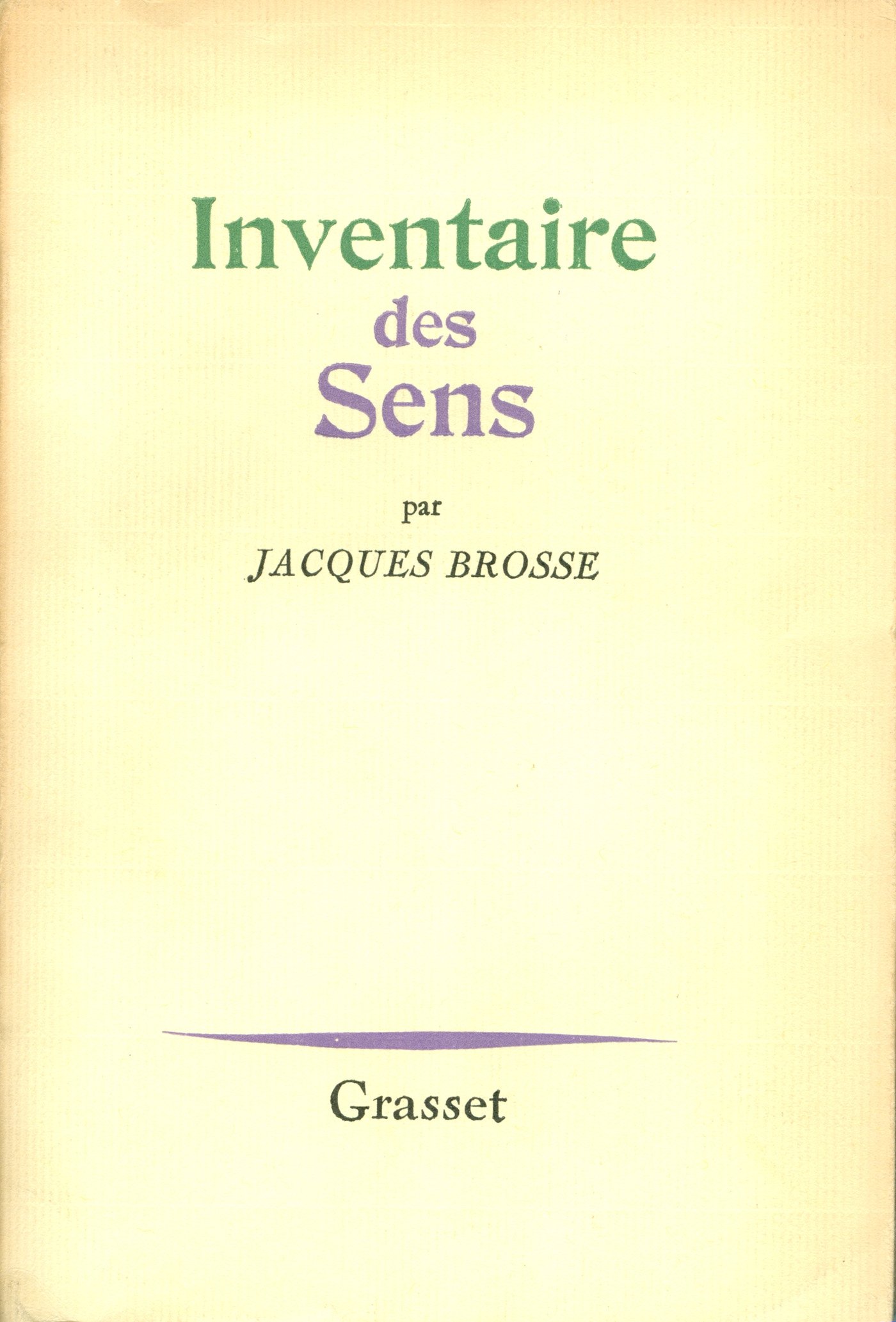 L'inventaire des sens (French Edition)