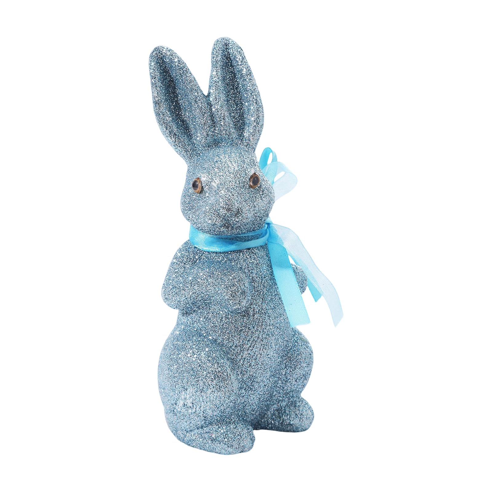 Easters Rabbits Decors Golden Glittering Foam Statue Portable Colorful for Festival Holiday Party Decoration User Friendly User Friendly Glittering Rabbits Statue Colorful Portable for Holiday Safe