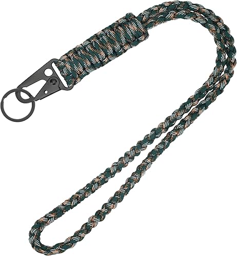 Llavero de cuerda de paracaídas resistente, collar de paracaídas, llavero para teléfono celular, silbatos correa trenzada para muñeca