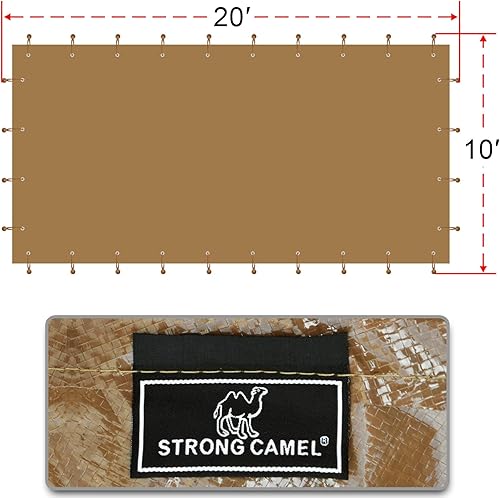 Miniatura 9 de Strong Camel Cubierta de techo de repuesto para exteriores de 10 x 20 pulgadas (10 x 20 pies, color blanco)